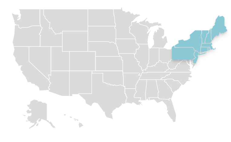 Northeast map