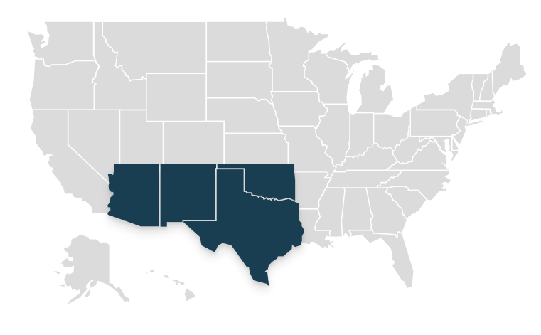 Southwest map